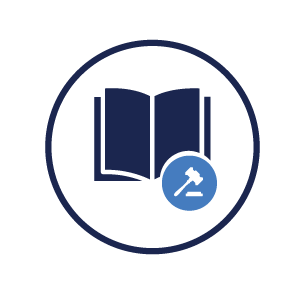 icon representing the law library