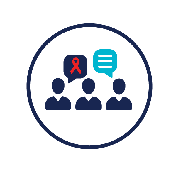 icon representing mental health services for HIV patients