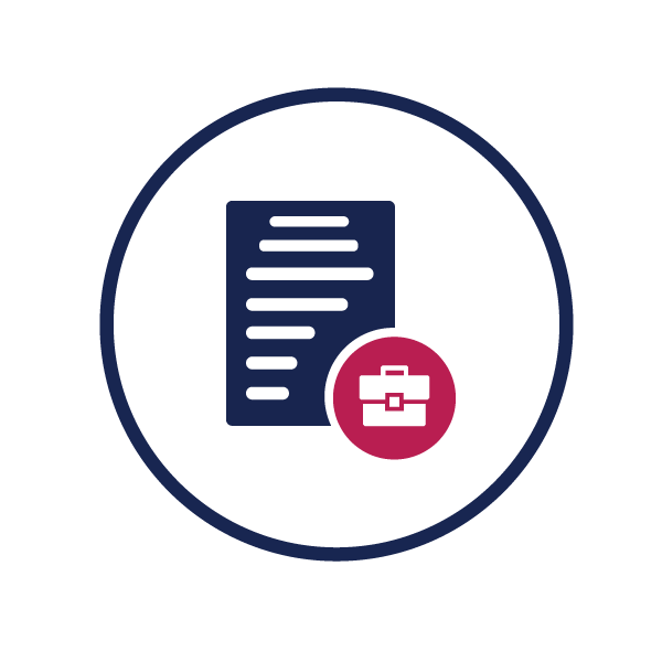 icon representing employment related forms