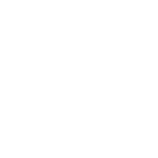 white icon representing the arts