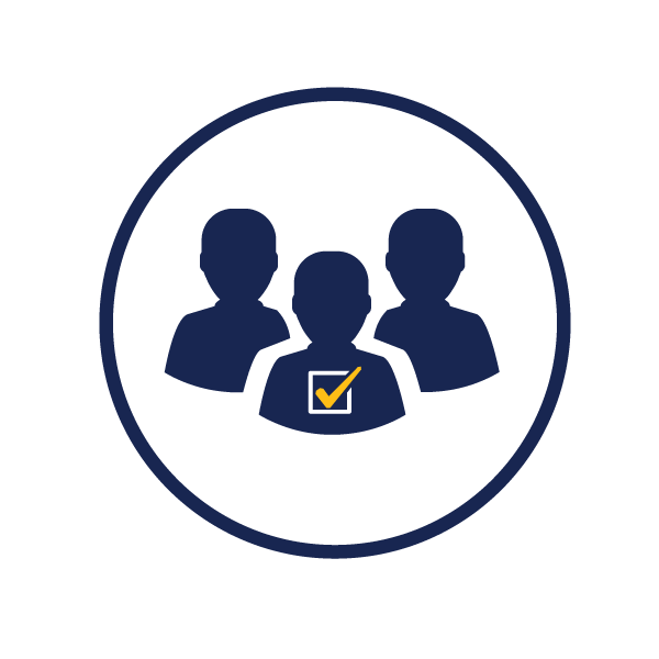 icon representing early voting turnout