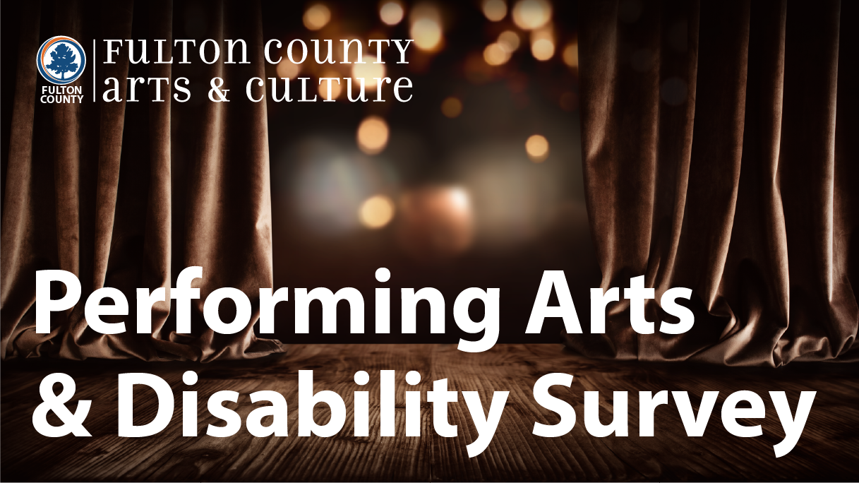 performing arts survey with theatre curtains in background