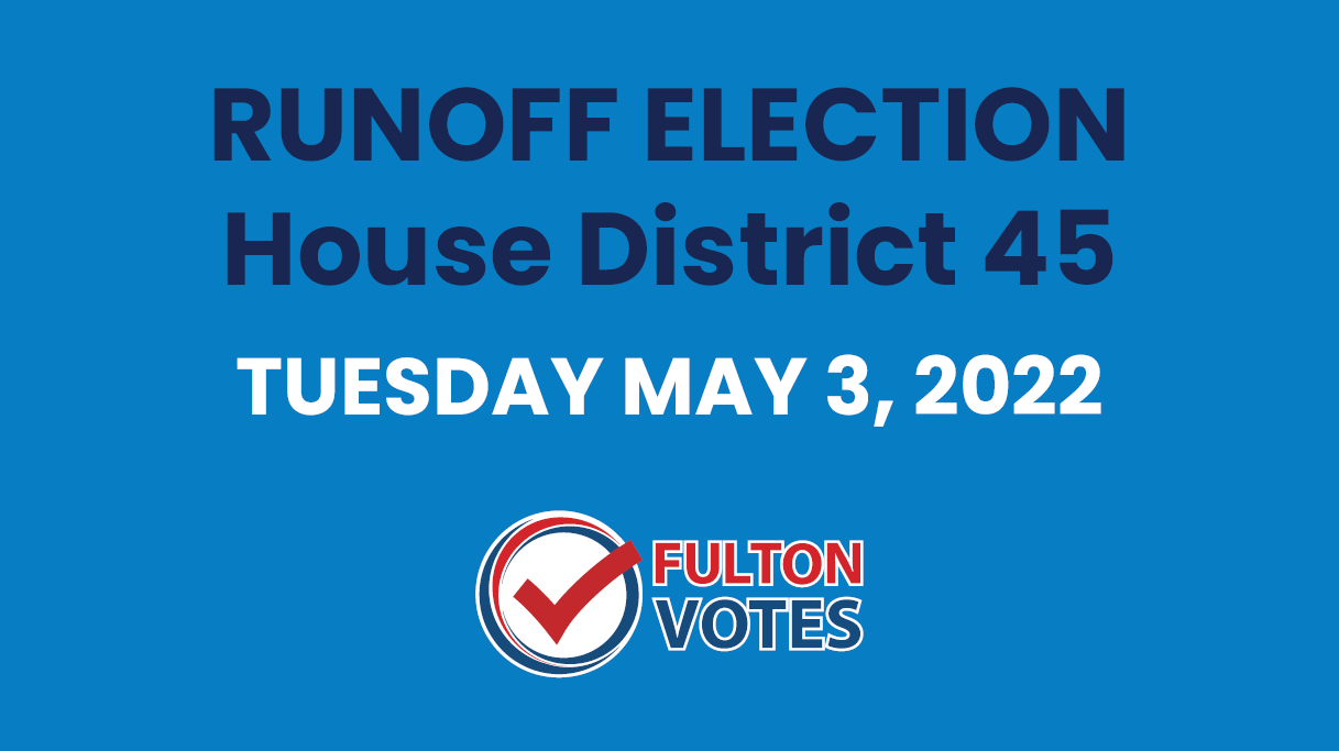 A photo about May 3, Runoff Election House District 45