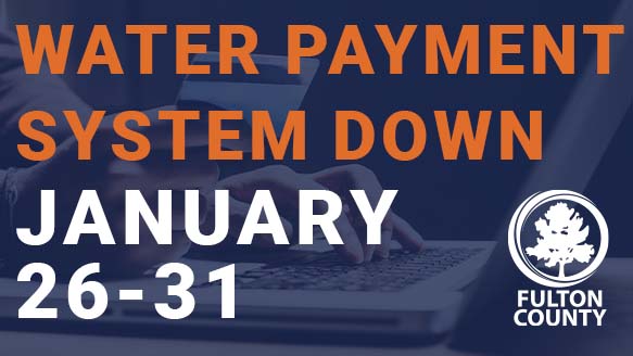 A photo about water payment system delay.